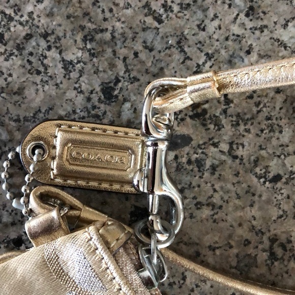 COACH Shimmer Signature Wristlet - Picture 5 of 9